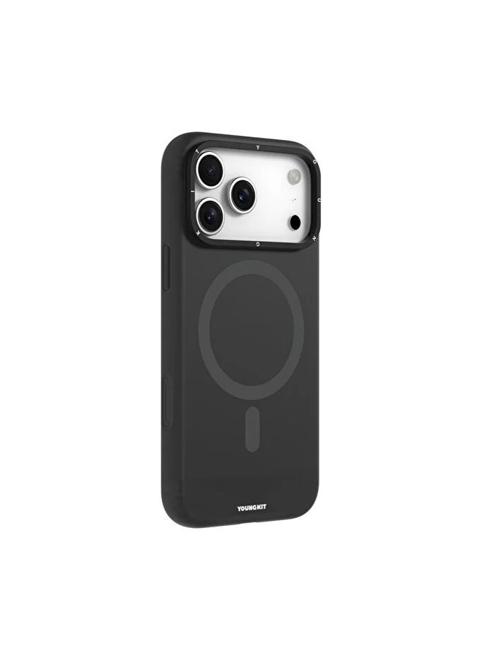 YOUNG KIT Youngkit Cream Series Magnetic Holder For iPhone 17 Pro - Black - Image 2